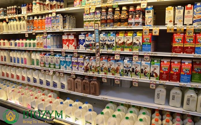 Ứng dụng trong các sản phẩm từ sữa