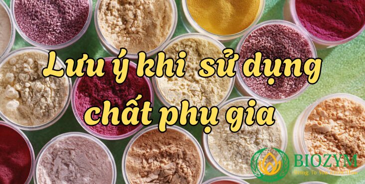 Lưu ý để sử dụng chất phụ gia